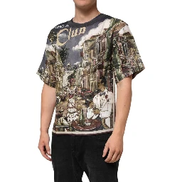 Palermo Jazz Club Linen Crew Neck Men T-shirt