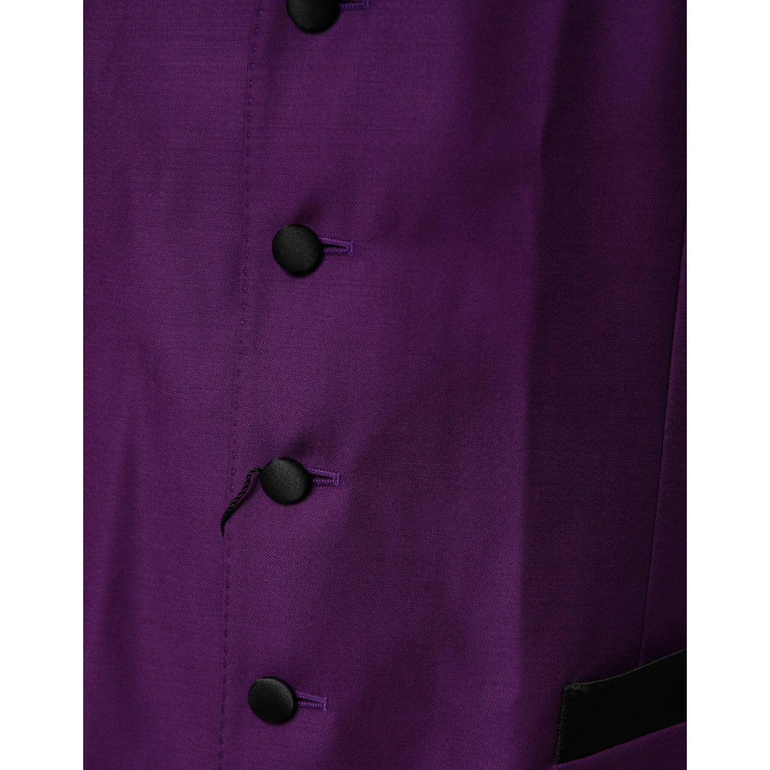 Purple Wool Dress Formal Waistcoat Vest
