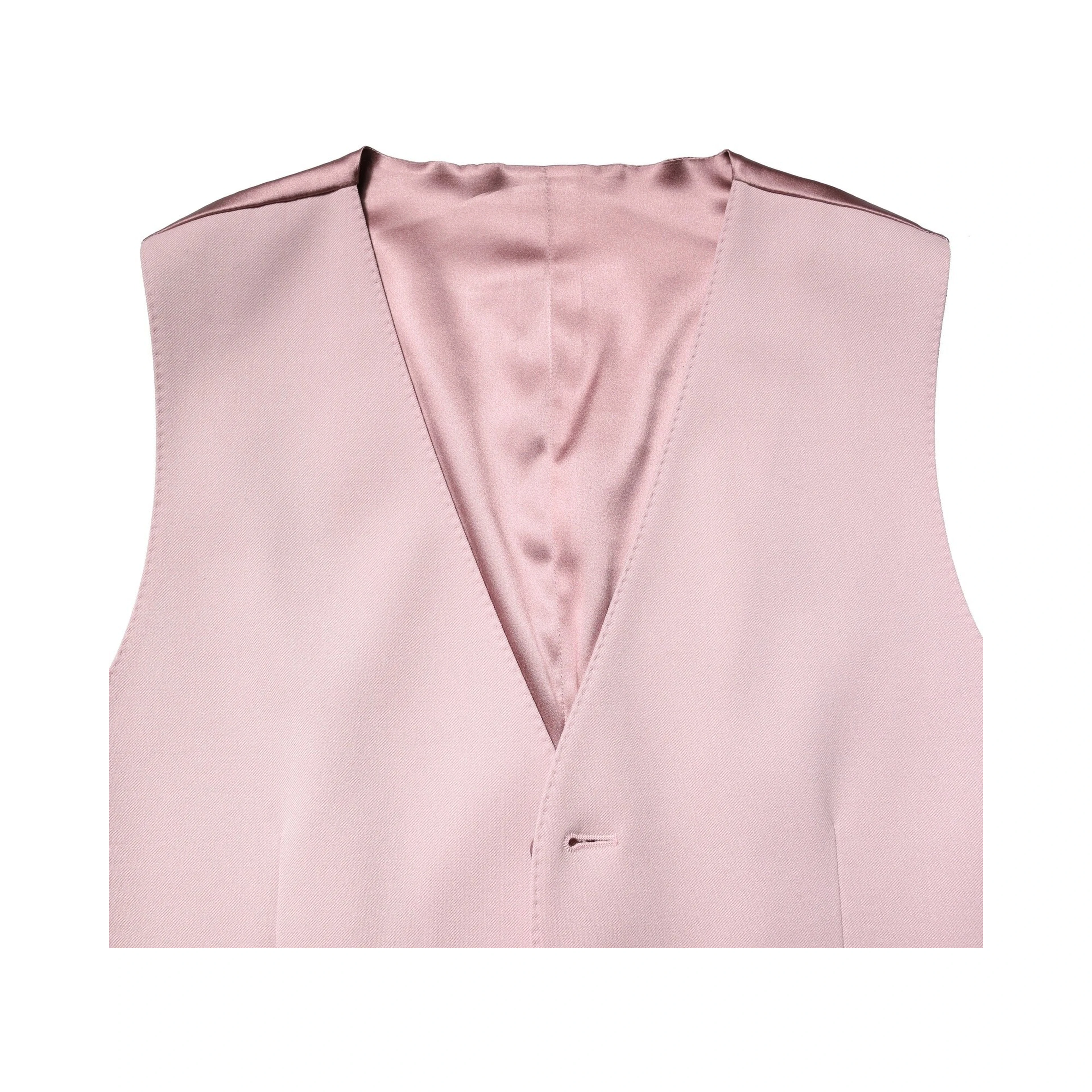 Pink Wool Dress Formal Men Waistcoat Vest