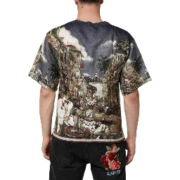 Palermo Jazz Club Linen Crew Neck Men T-shirt