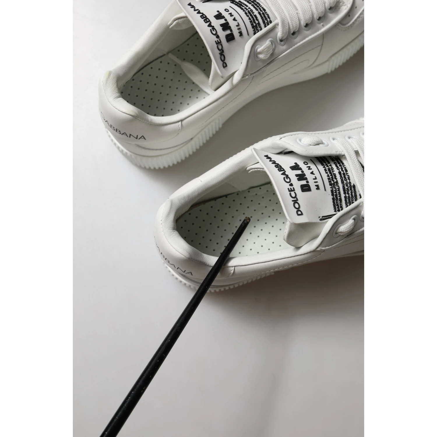 White Miami Leather Low Top Sneakers Shoes