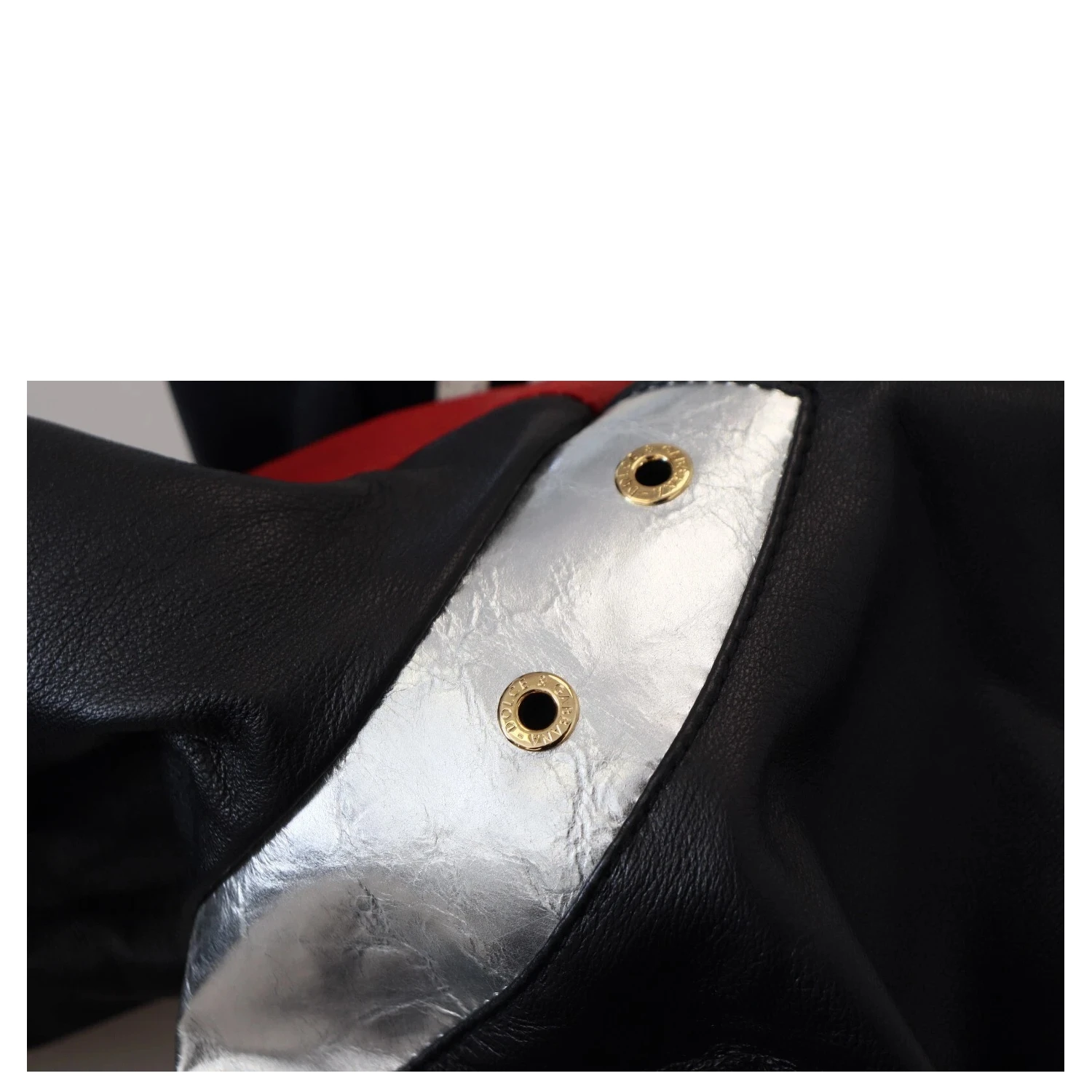 Black Leather Hooded Blouson Jacket