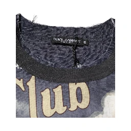 Palermo Jazz Club Linen Crew Neck Men T-shirt
