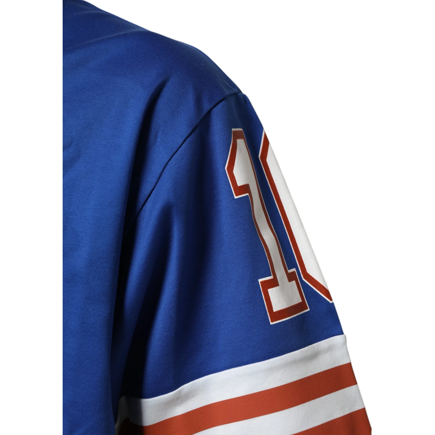 Blue Cotton DG Logo Mesh Jersey T-shirt