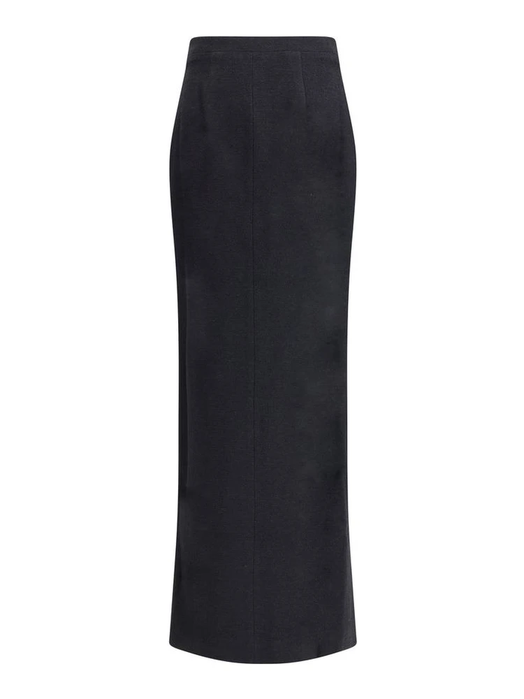 Black Fleece Wool Long Skirt alternative