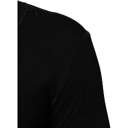 Black Cotton Button Up Men Cardigan Sweater