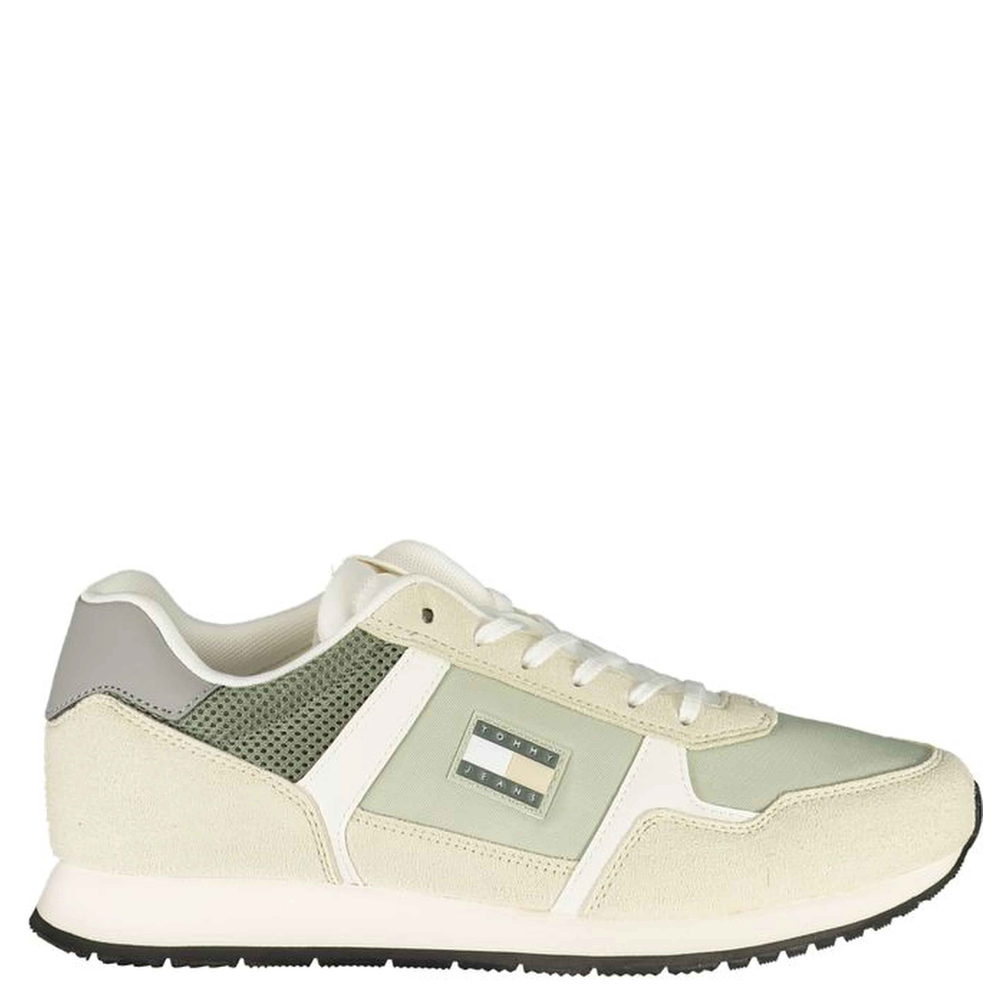 Green Polyester Men Sneaker