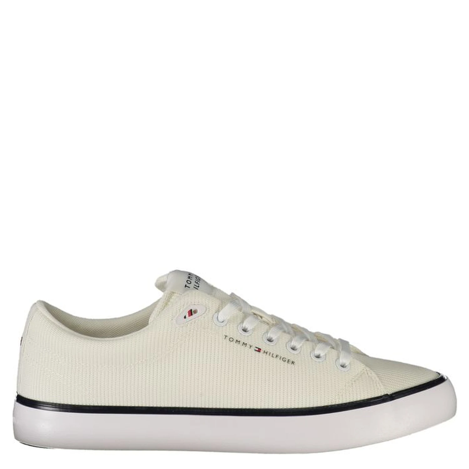 White Polyester Men Sneaker