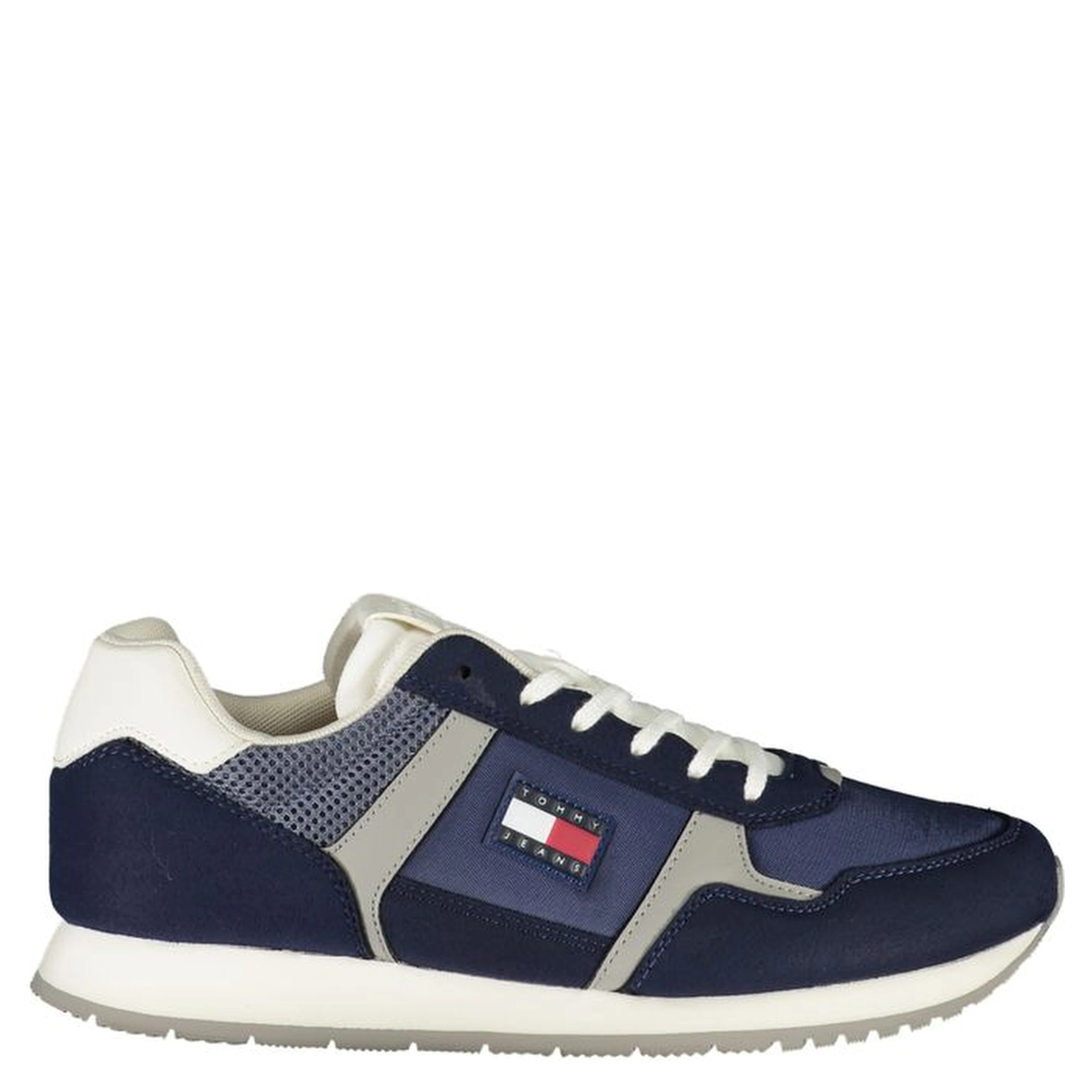 Blue Polyester Men Sneaker