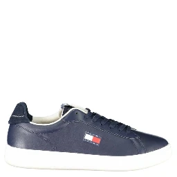 Blue Leather Men Sneaker