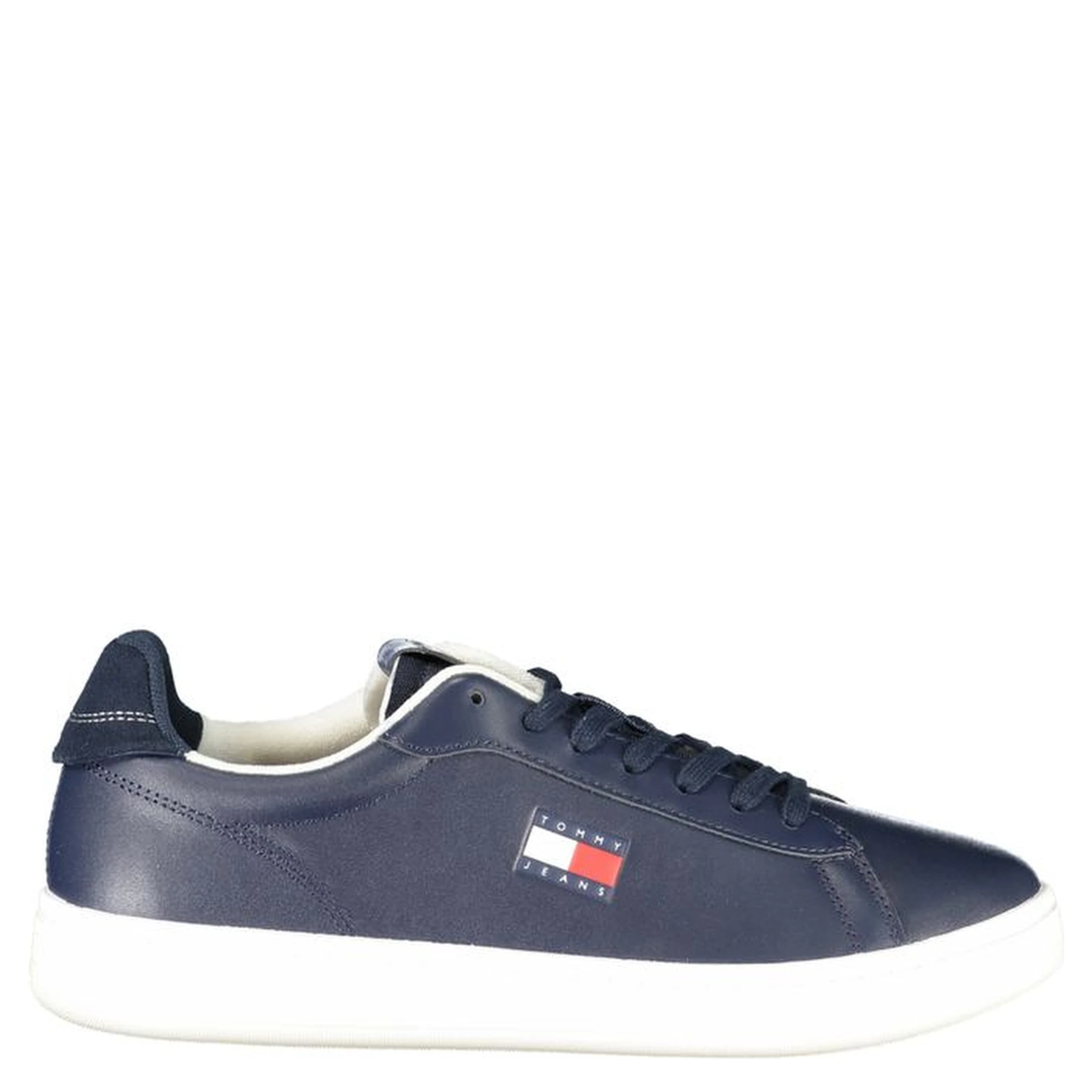 Blue Leather Men Sneaker
