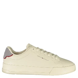 Beige Leather Men Sneaker