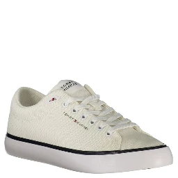 White Polyester Men Sneaker