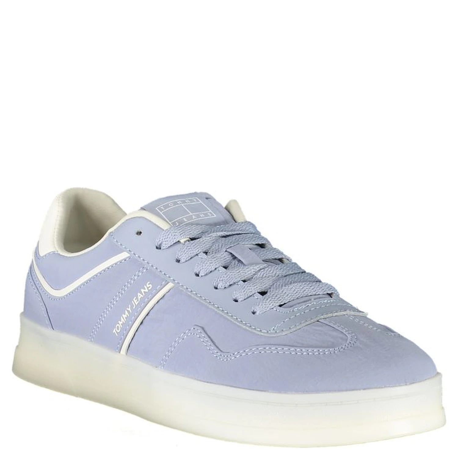 Blue Leather Women Sneaker