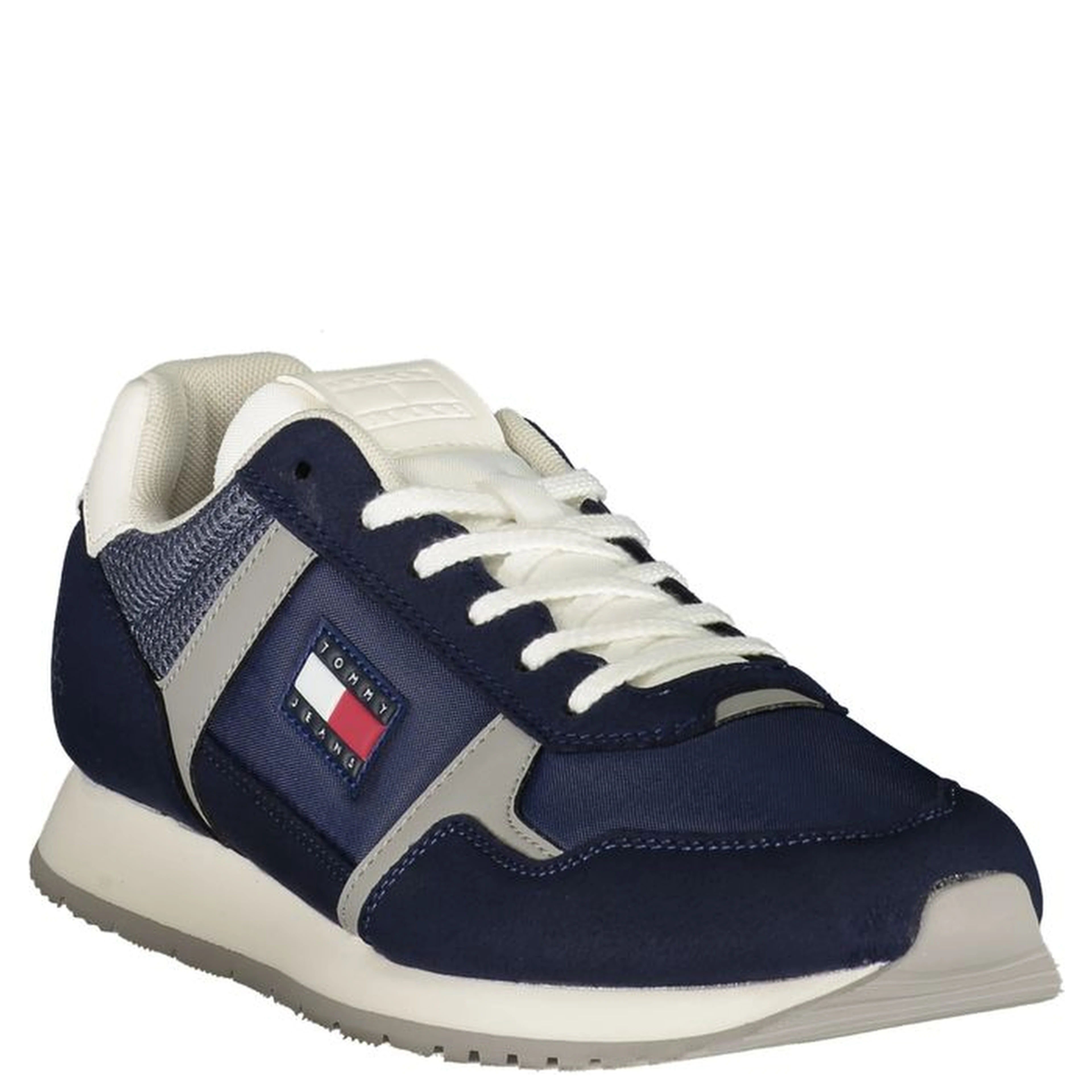 Blue Polyester Men Sneaker