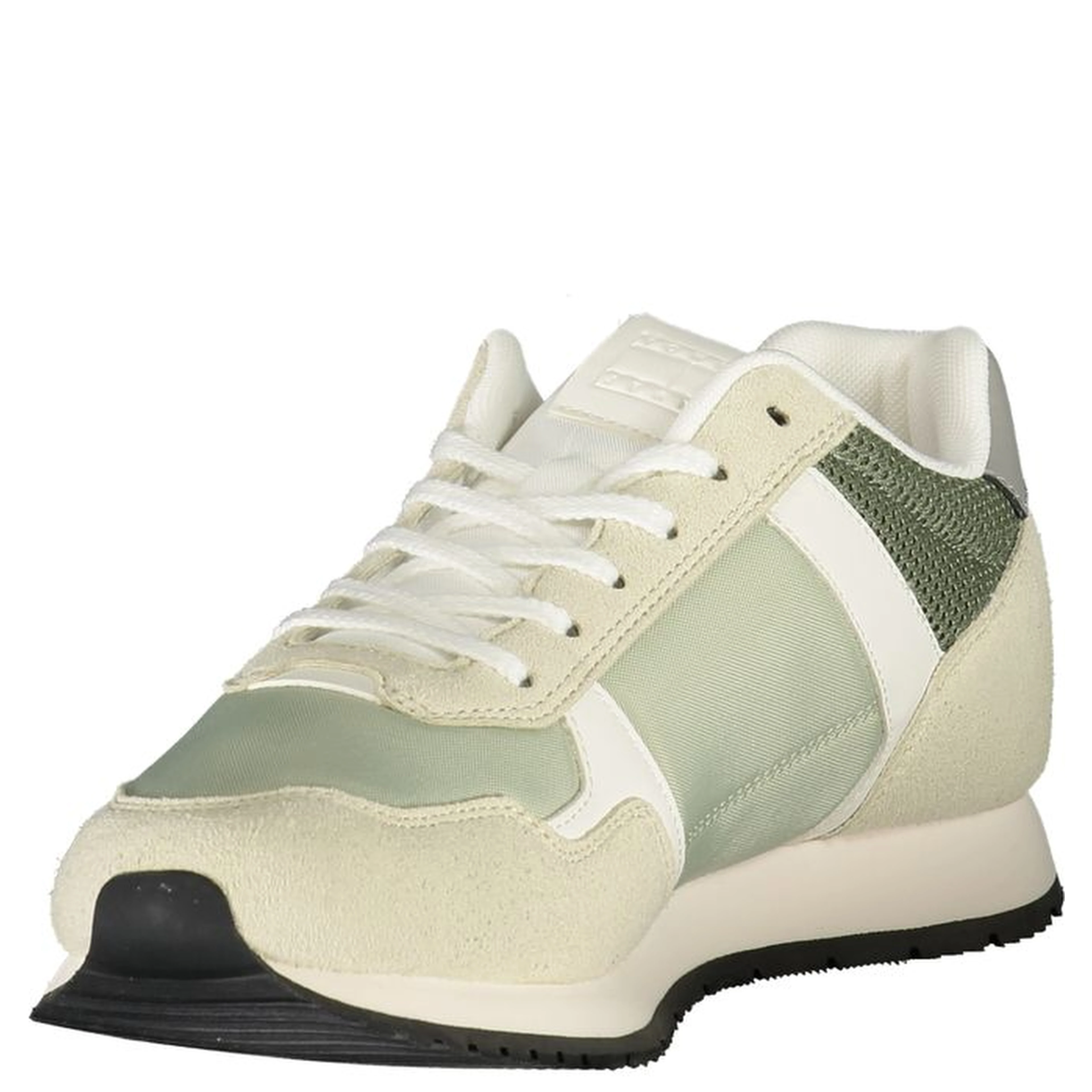 Green Polyester Men Sneaker