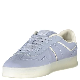 Blue Leather Women Sneaker