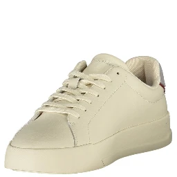 Beige Leather Men Sneaker