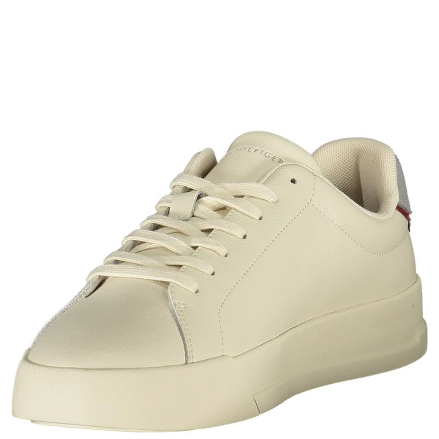 Beige Leather Men Sneaker