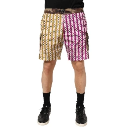 Multicolor Playing Card Camouflage Shorts Swimwear