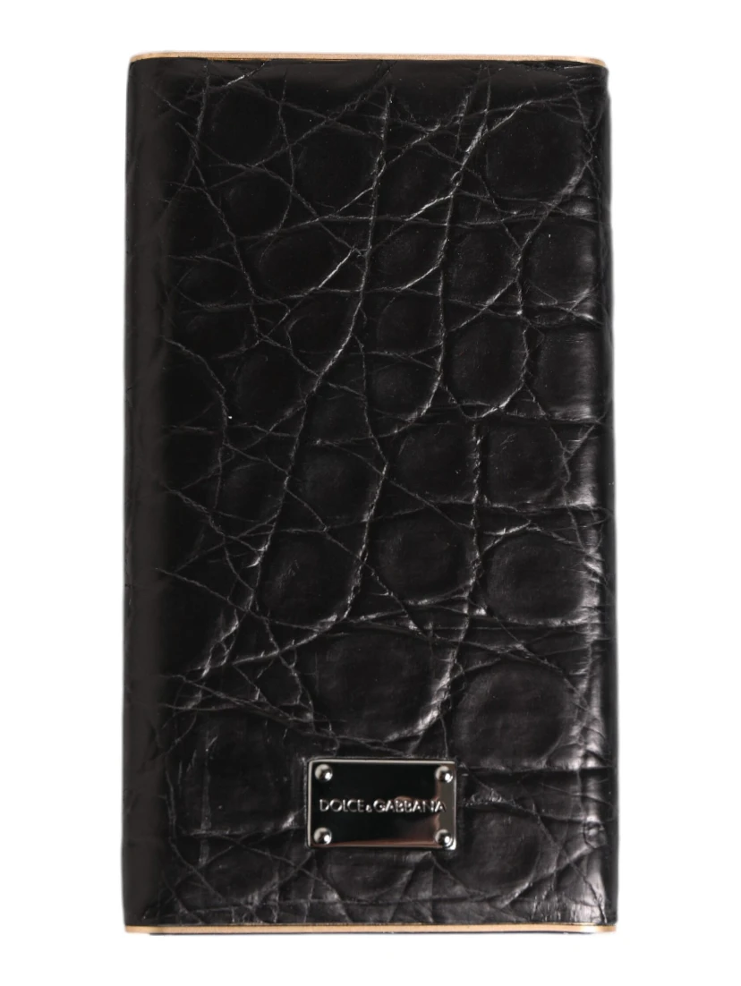 Black Exoctic Leather Embossed 3000mAh Power Bank Charger USB