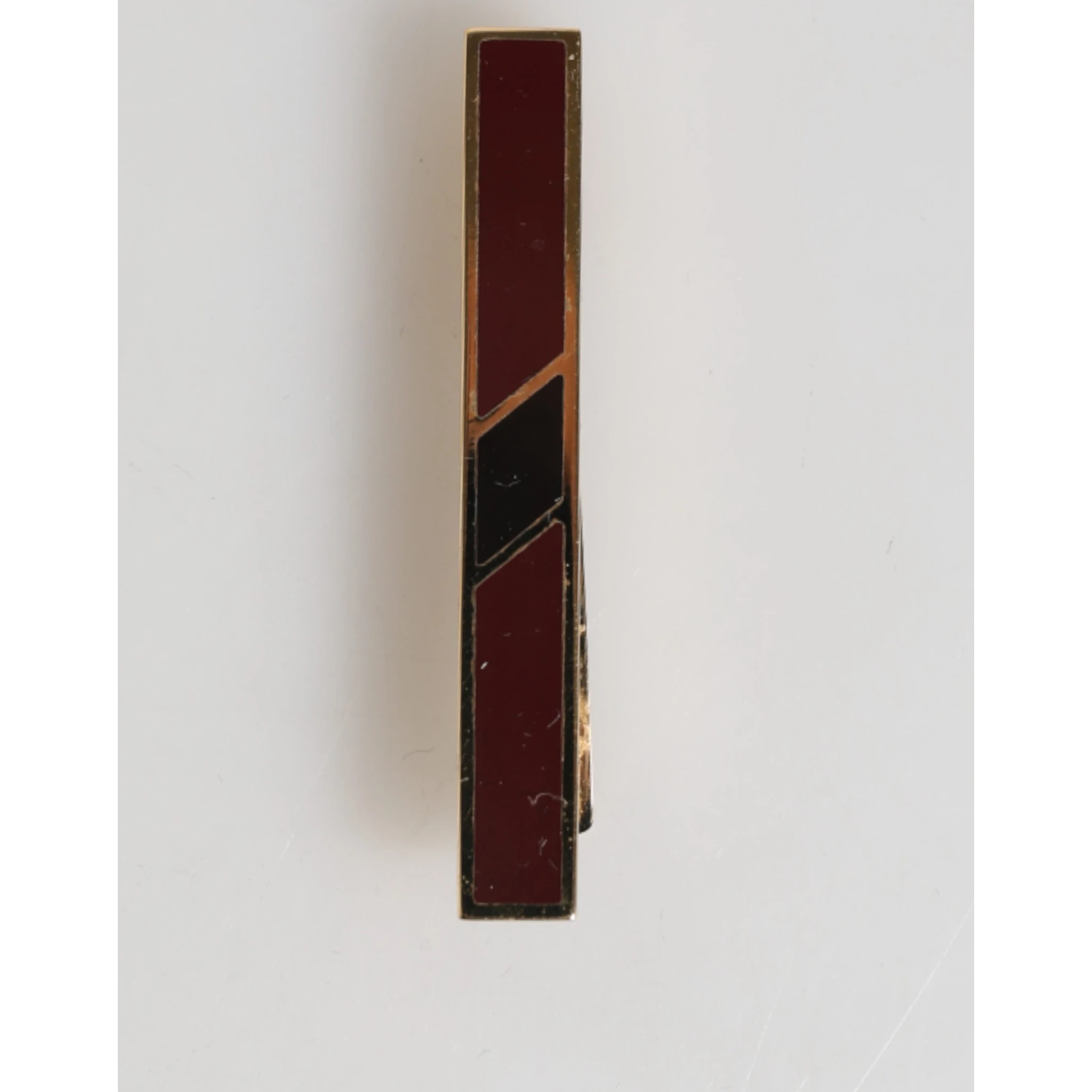Multicolor Gold Tone Brass Men's Accessory Tie Clip Bar