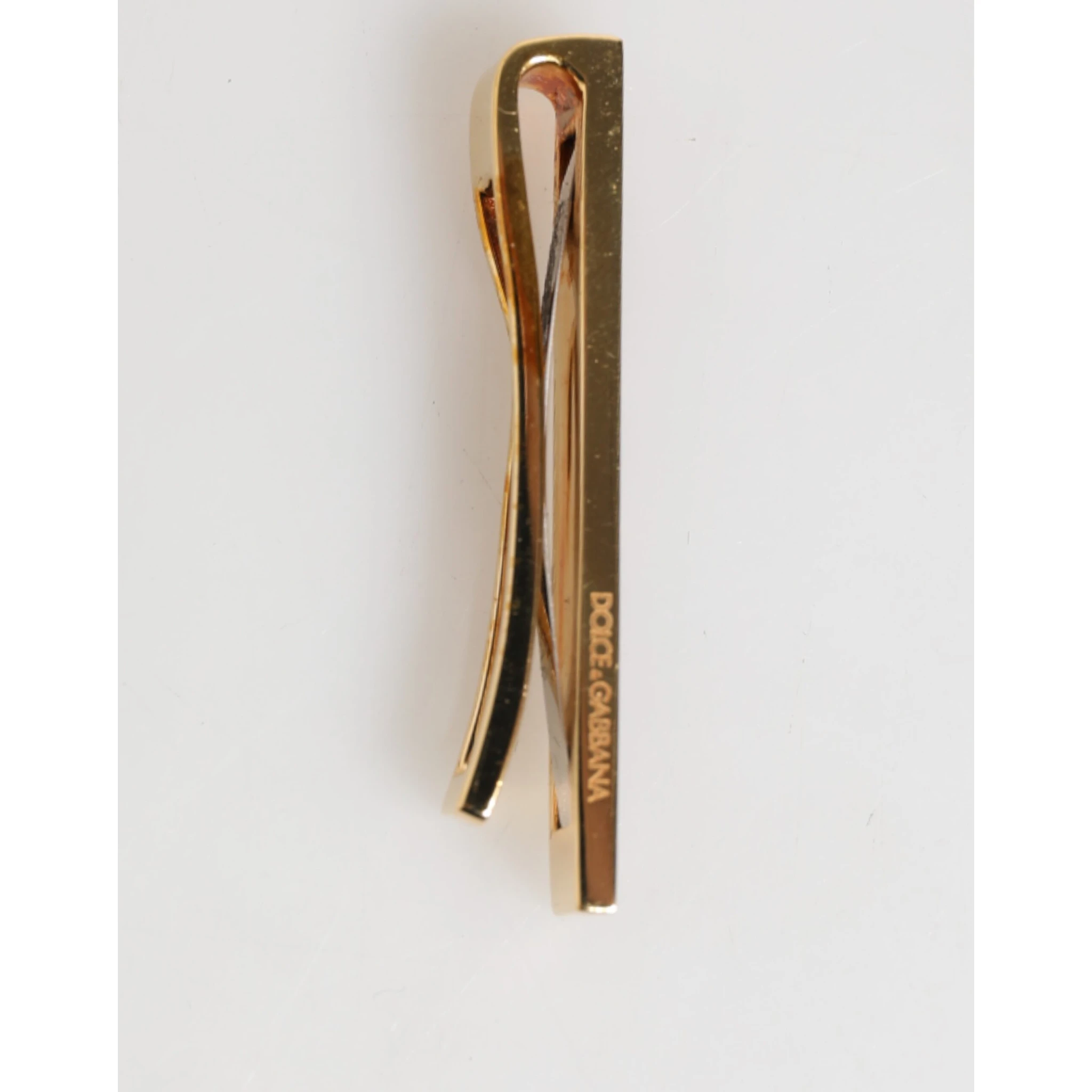 Multicolor Gold Tone Brass Men's Accessory Tie Clip Bar