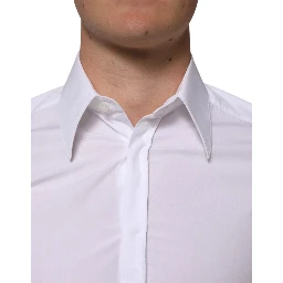 White Cotton MARTINI Long Sleeve Dress Shirt