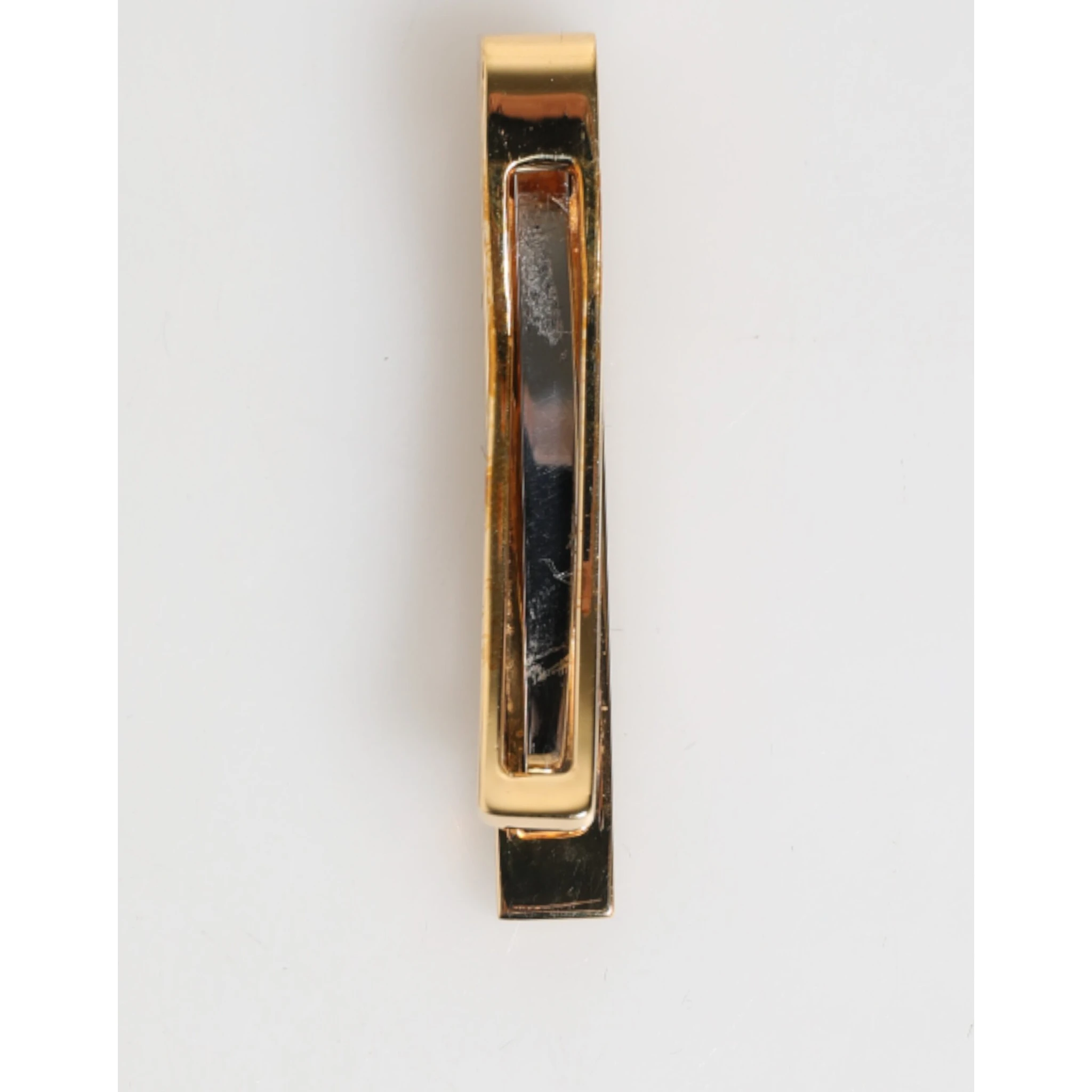 Multicolor Gold Tone Brass Men's Accessory Tie Clip Bar