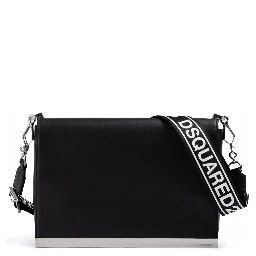 Black Leather Messenger Bag