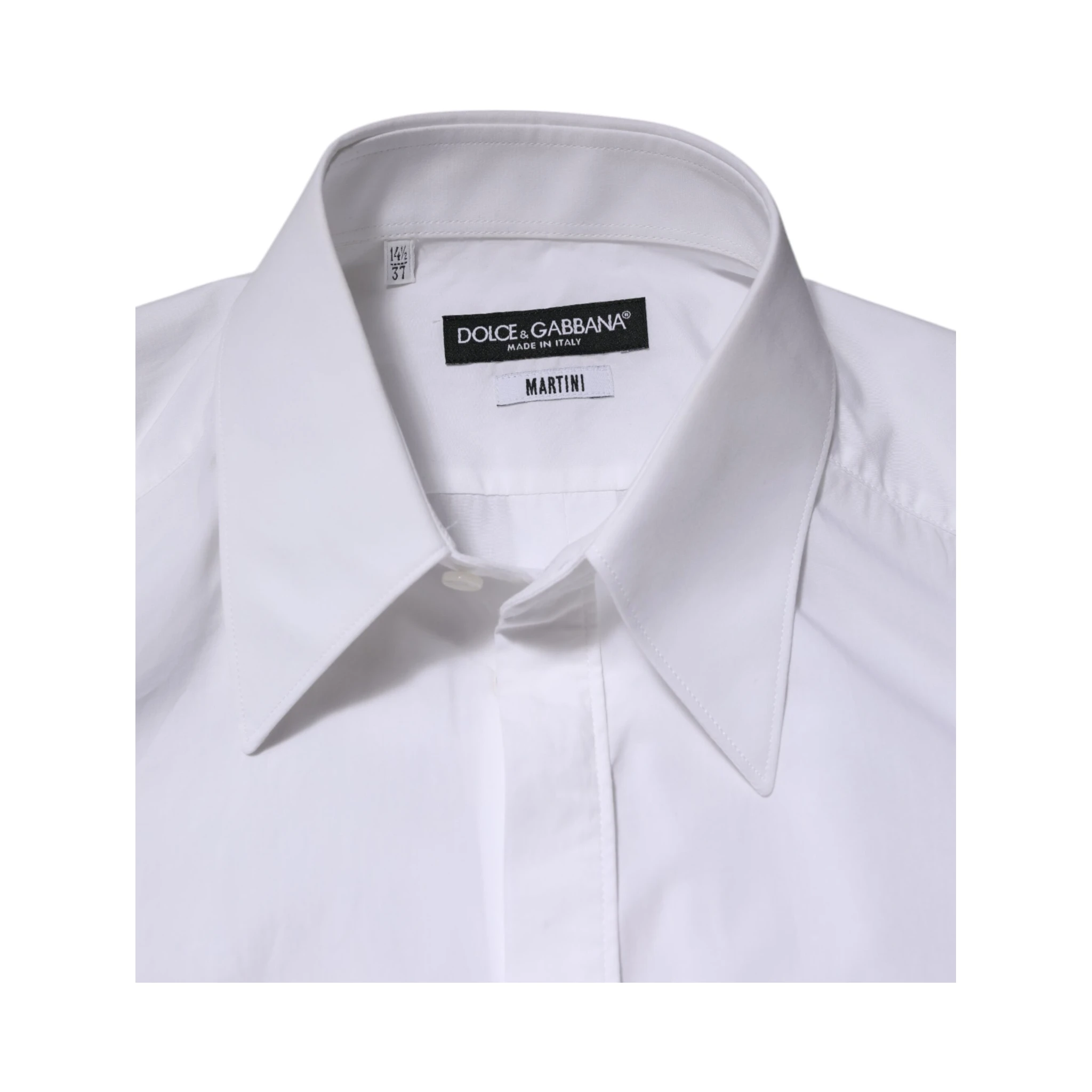 White Cotton MARTINI Long Sleeve Dress Shirt
