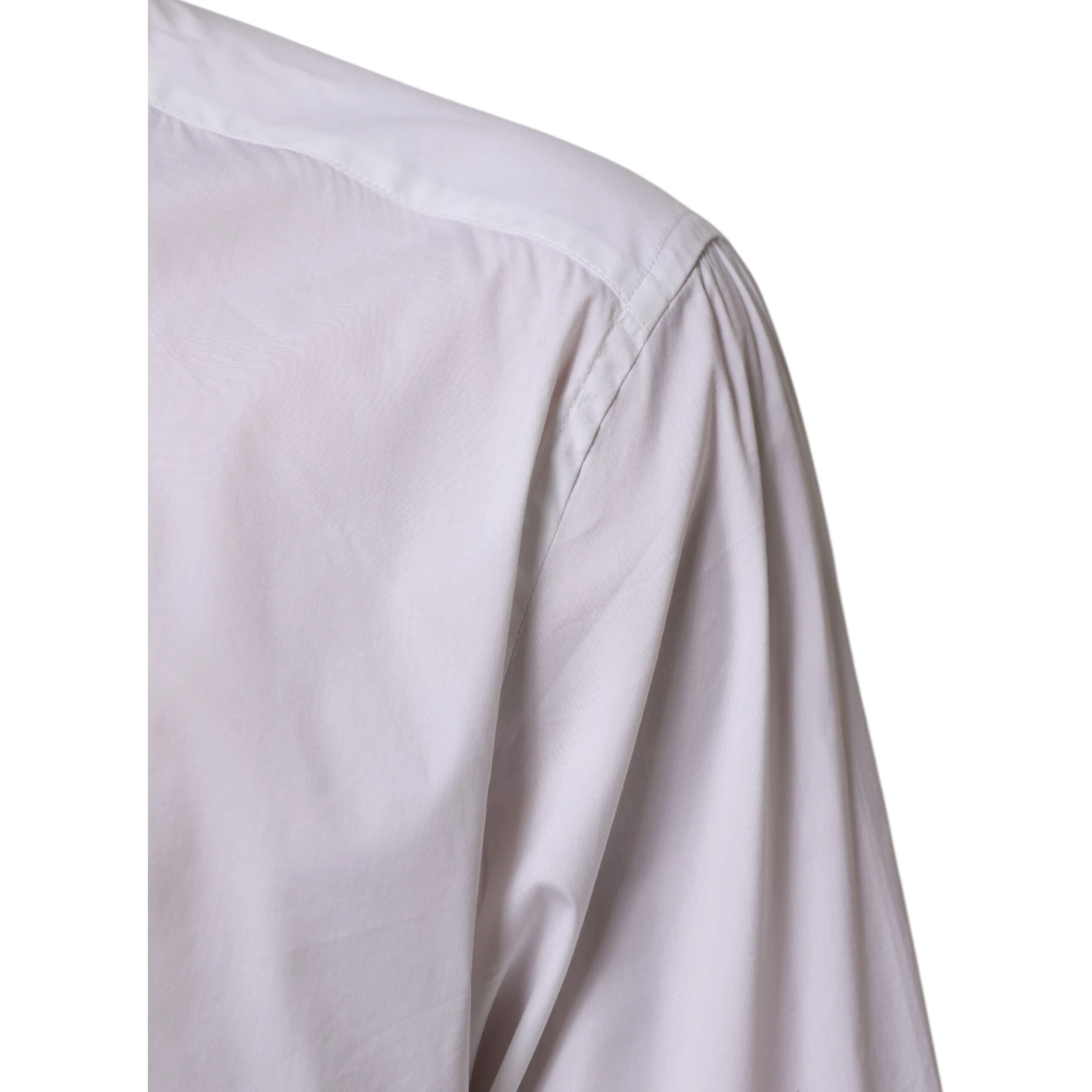 White Cotton GOLD Long Sleeves Formal Shirt