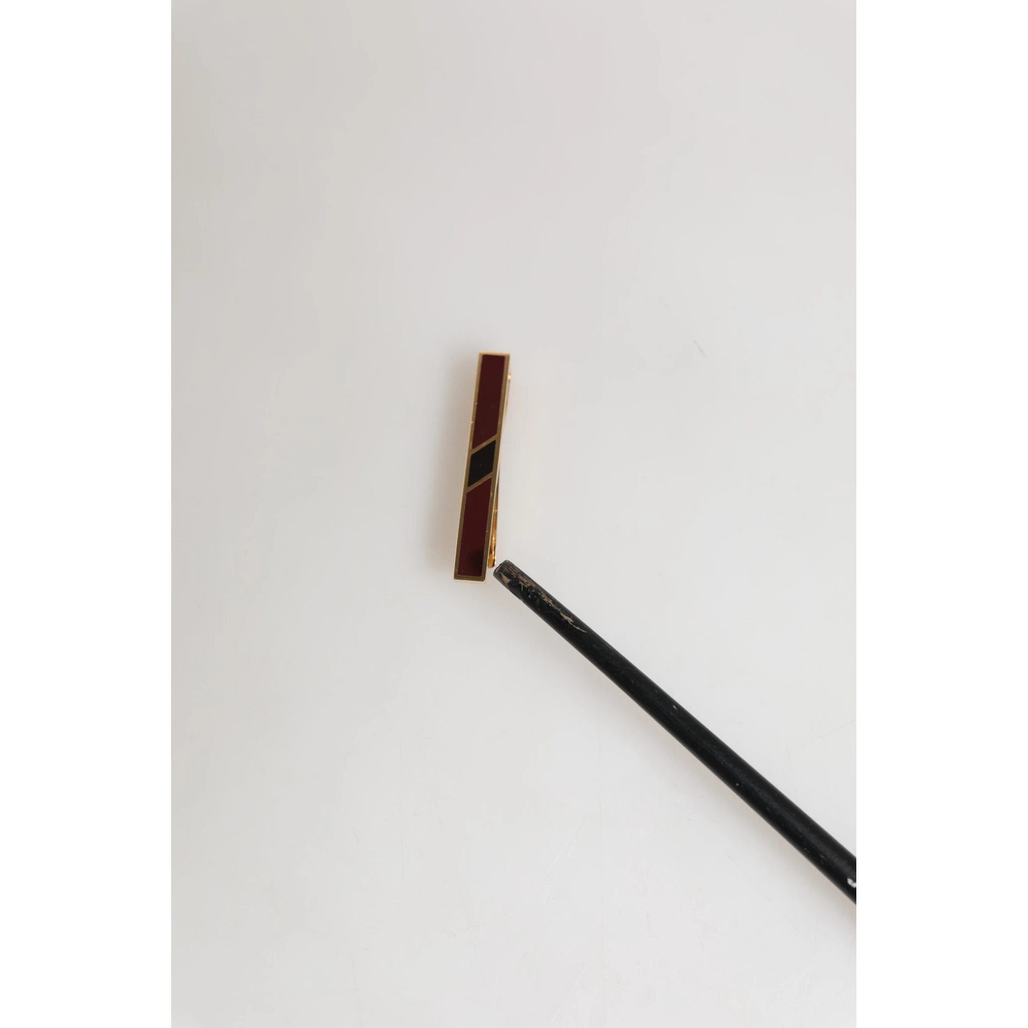 Multicolor Gold Tone Brass Men's Accessory Tie Clip Bar