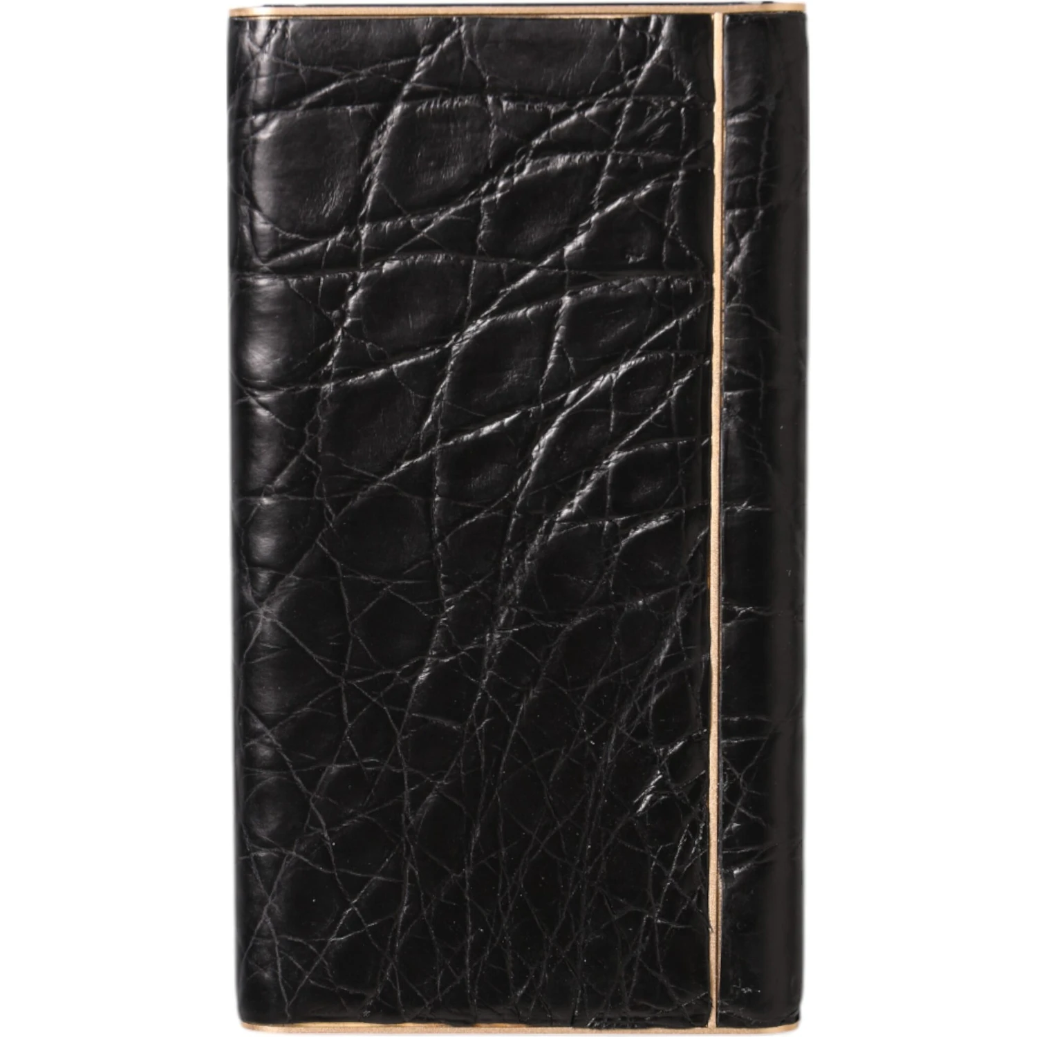 Black Leather Exotic 3000mAh Power Bank Charger USB