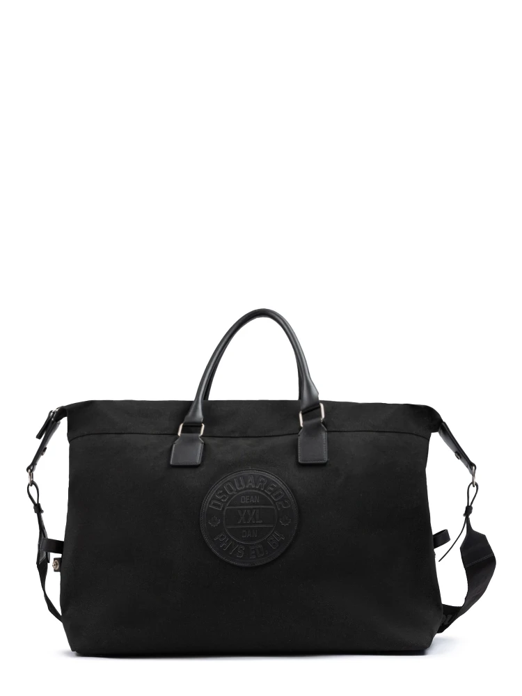 Black Fabric Weekend Travel Bag
