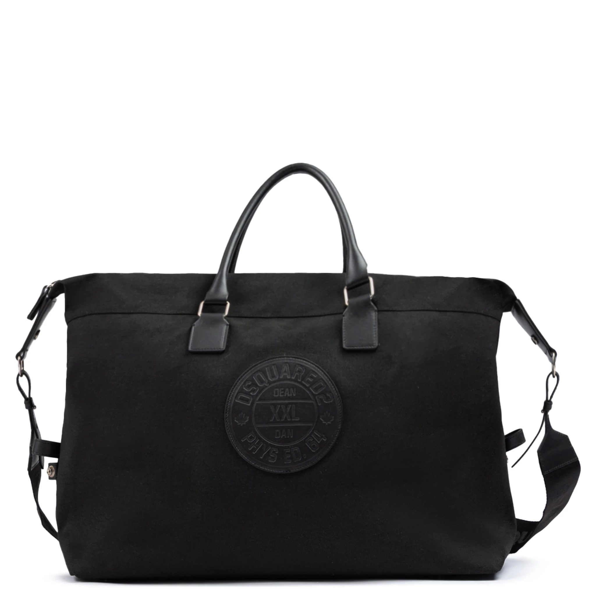 Black Fabric Weekend Travel Bag