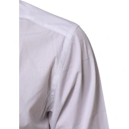 White Cotton Slim Fit Dress Formal Men Shirt