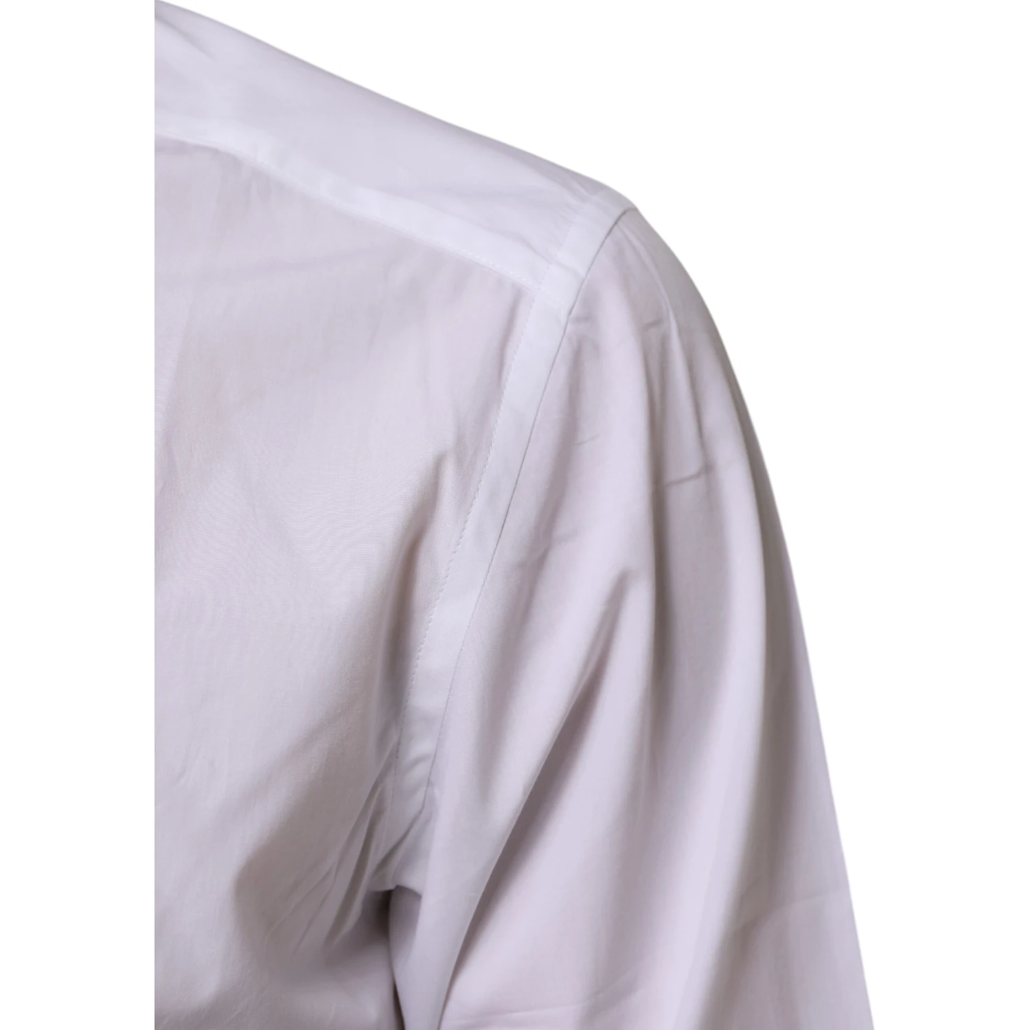 White Cotton Slim Fit Dress Formal Men Shirt