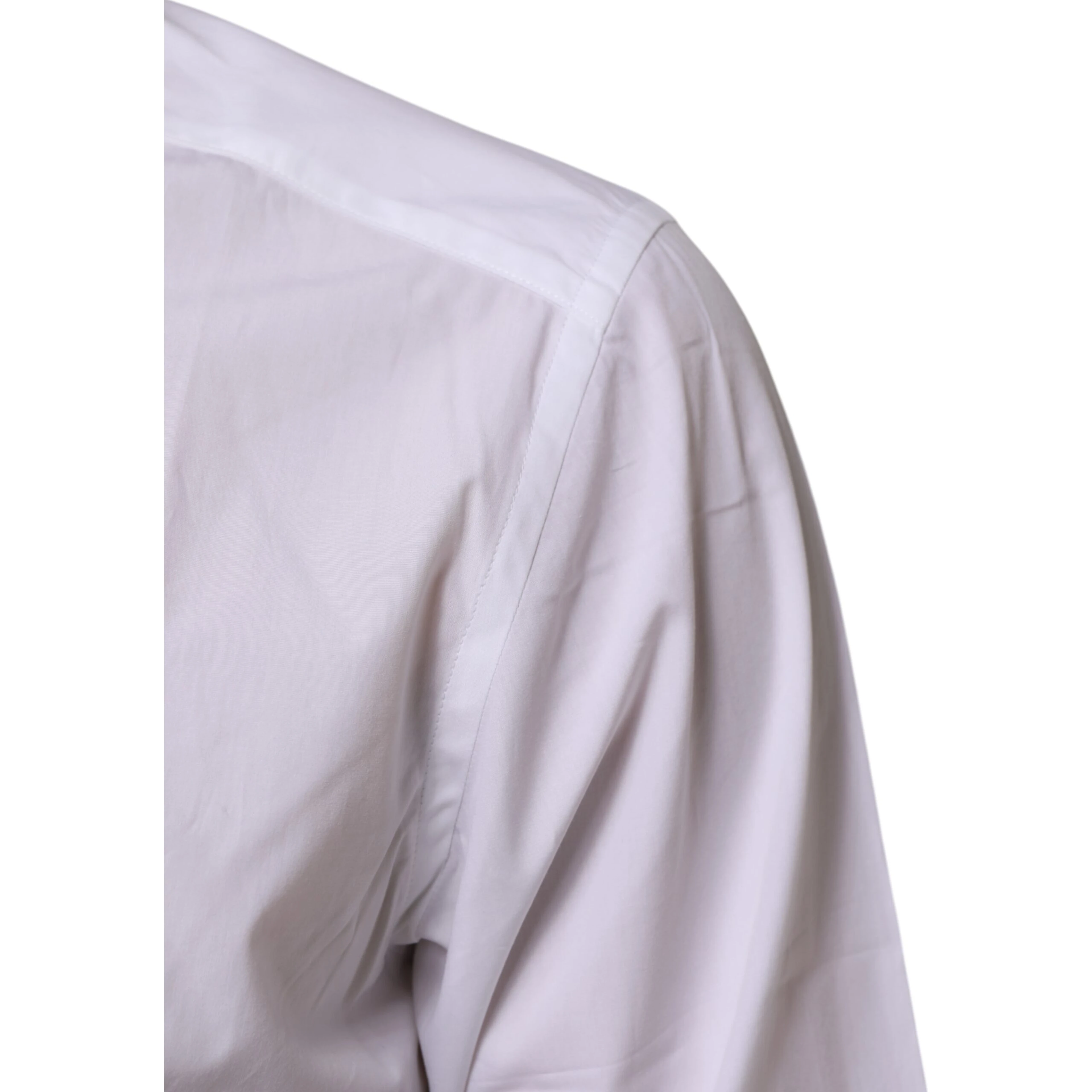 White Cotton Slim Fit Dress Formal Men Shirt