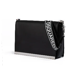 Black Leather Messenger Bag