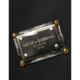 Black Polyester Logo Plaque Bomber Jacket