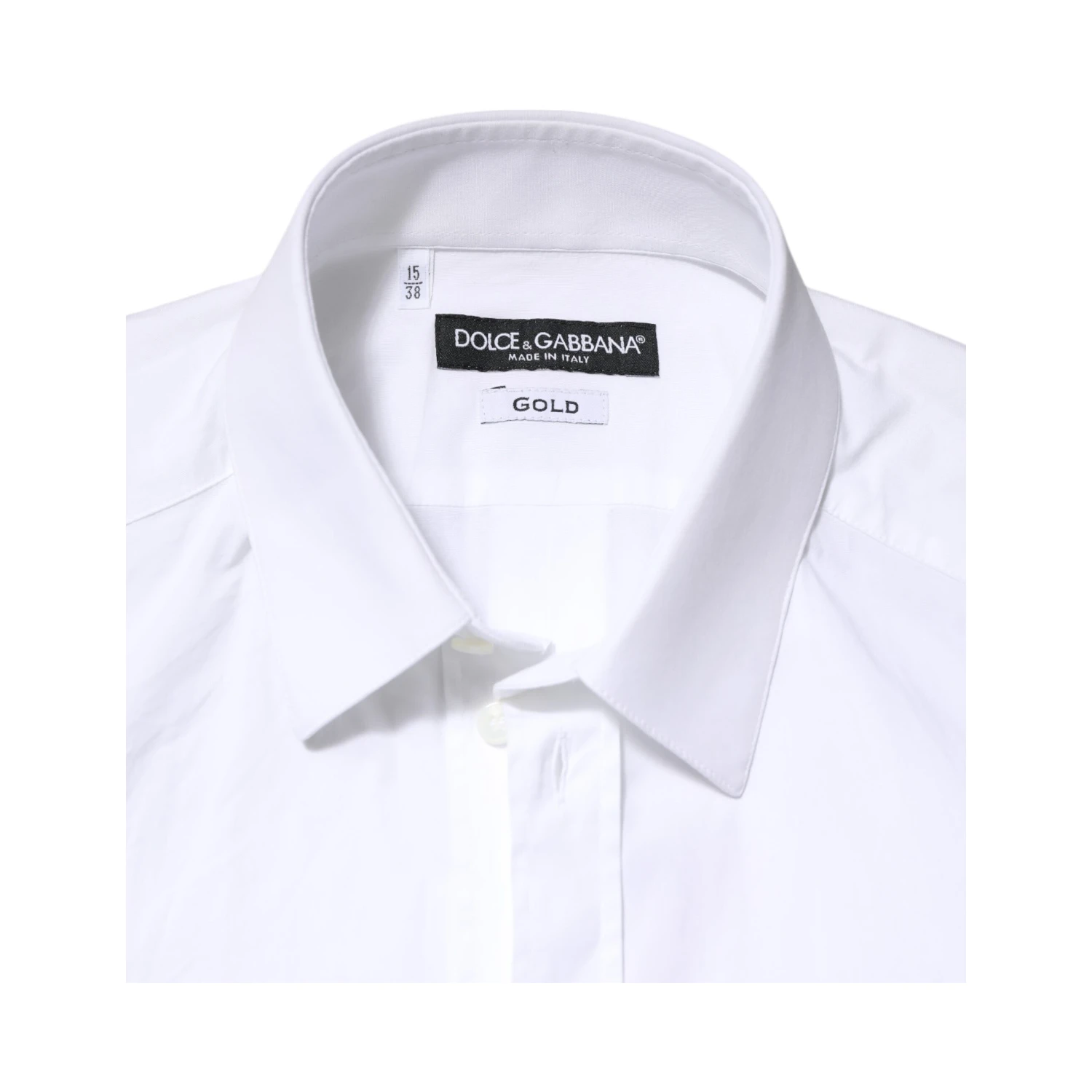 White GOLD Cotton Long Sleeves Dress Men Shirt