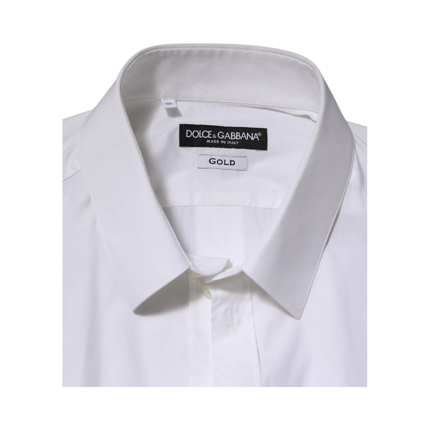 White Cotton GOLD Long Sleeves Formal Shirt