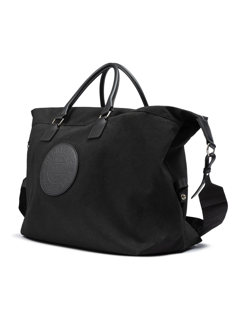 Black Fabric Weekend Travel Bag