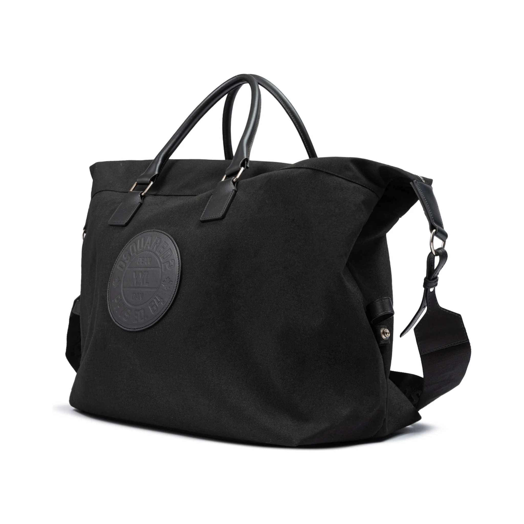 Black Fabric Weekend Travel Bag
