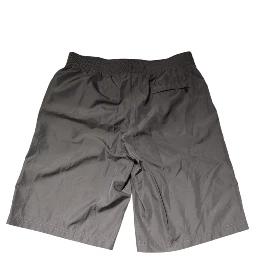 Light Gray Nylon Elastic Waist Shorts Swimwear
