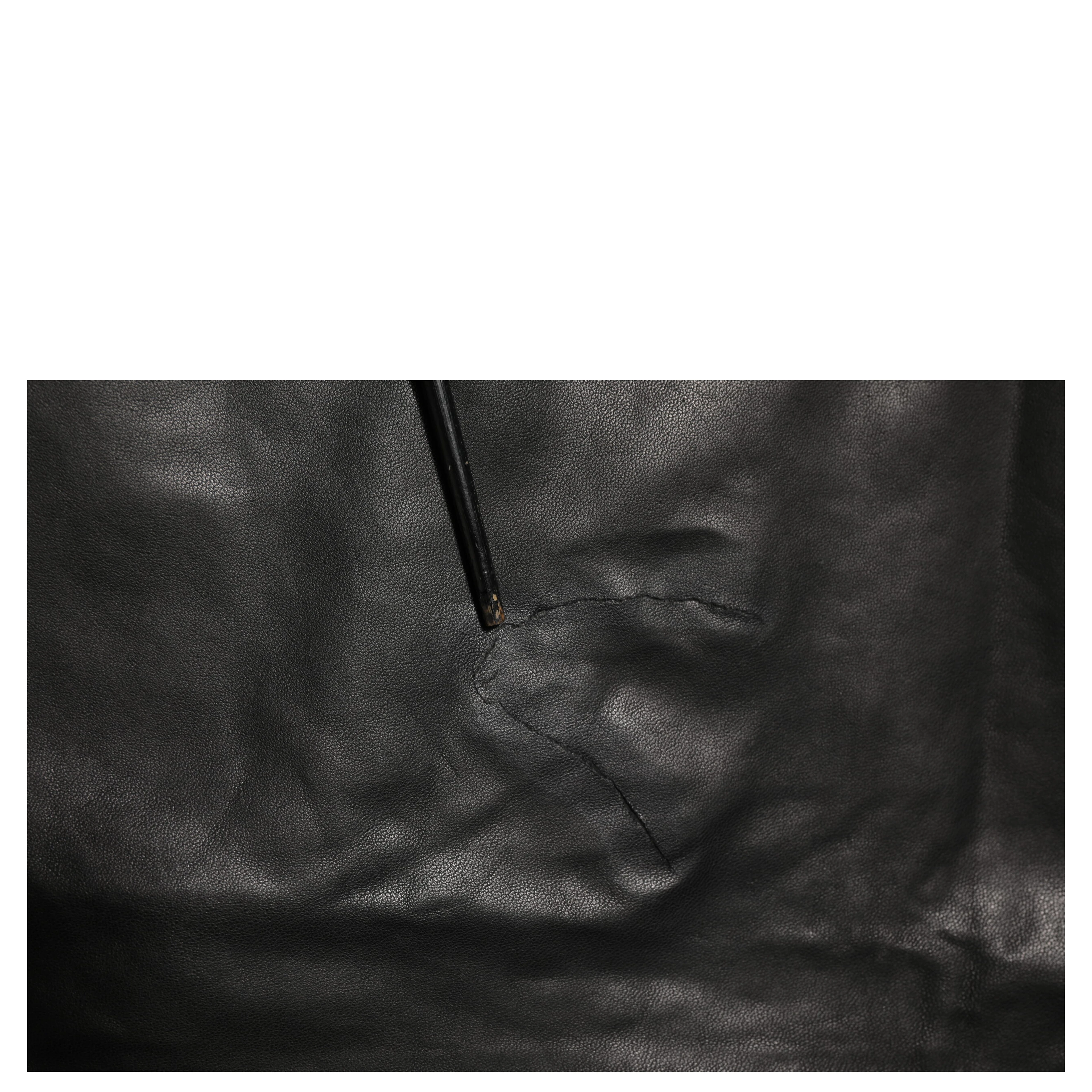 Black Lamb Leather Trousers Men Pants