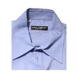 Light Blue Cotton Teddy Bear Long Sleeve Shirt