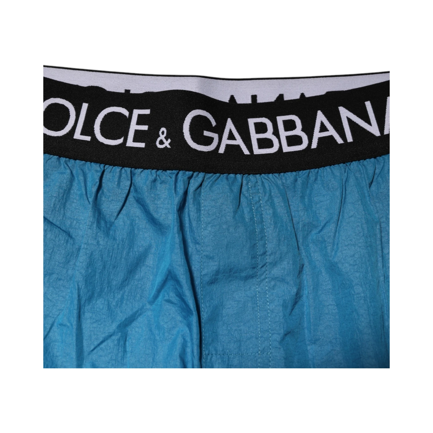 Blue Logo Waistband Beachwear Shorts Swimwear