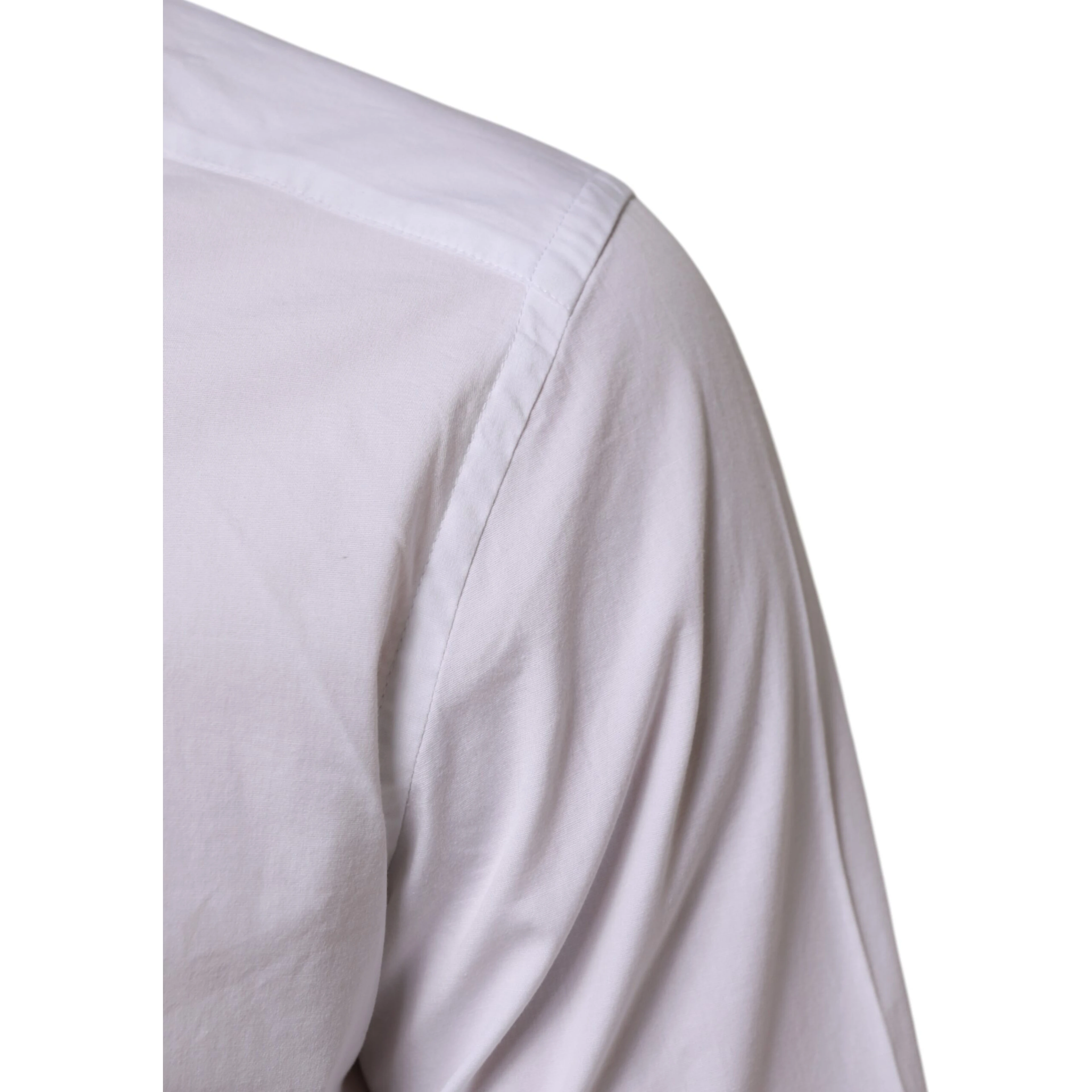 White Cotton GOLD Long Sleeves Formal Men Shirt